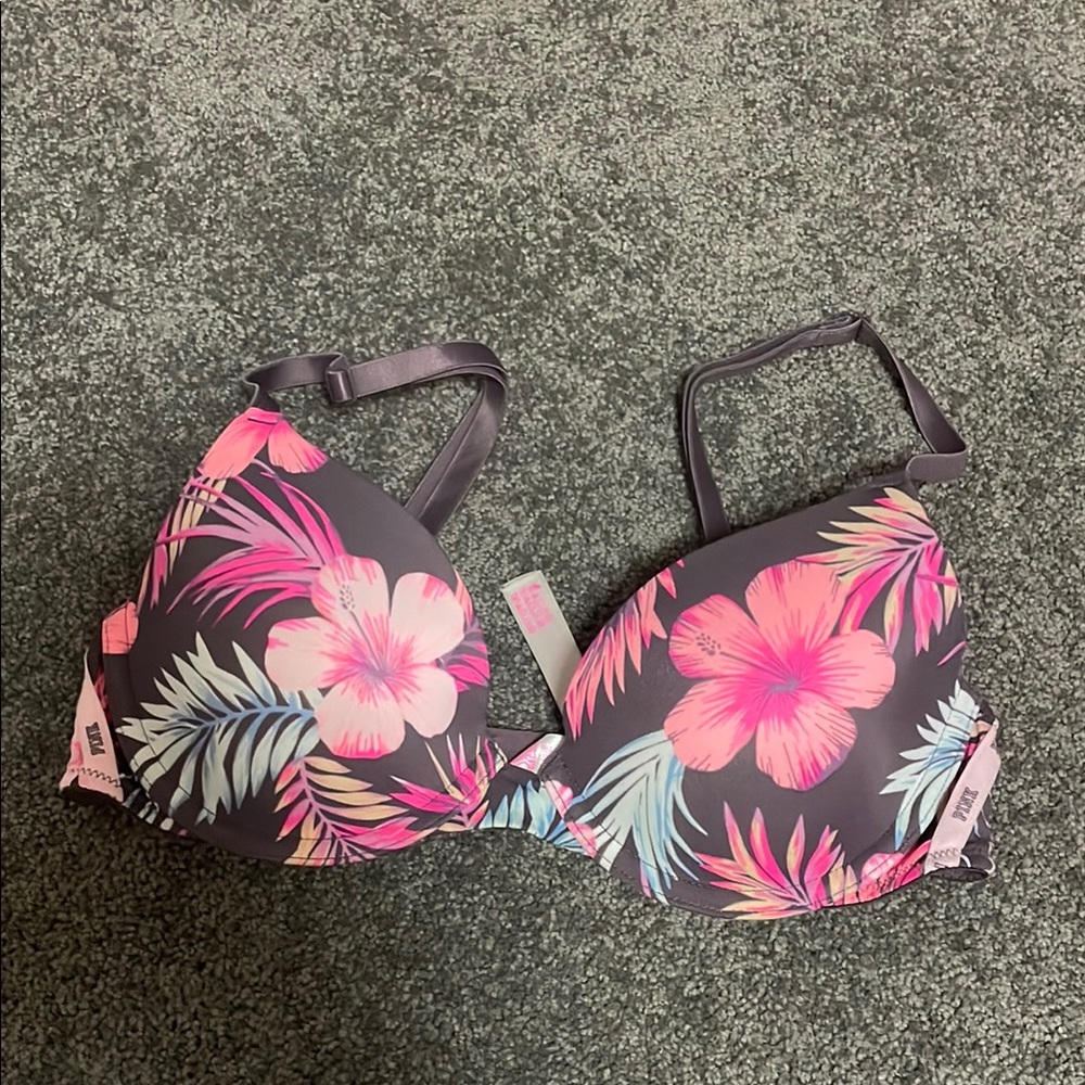 Pink 32B floral wear everywhere lightly lined bra